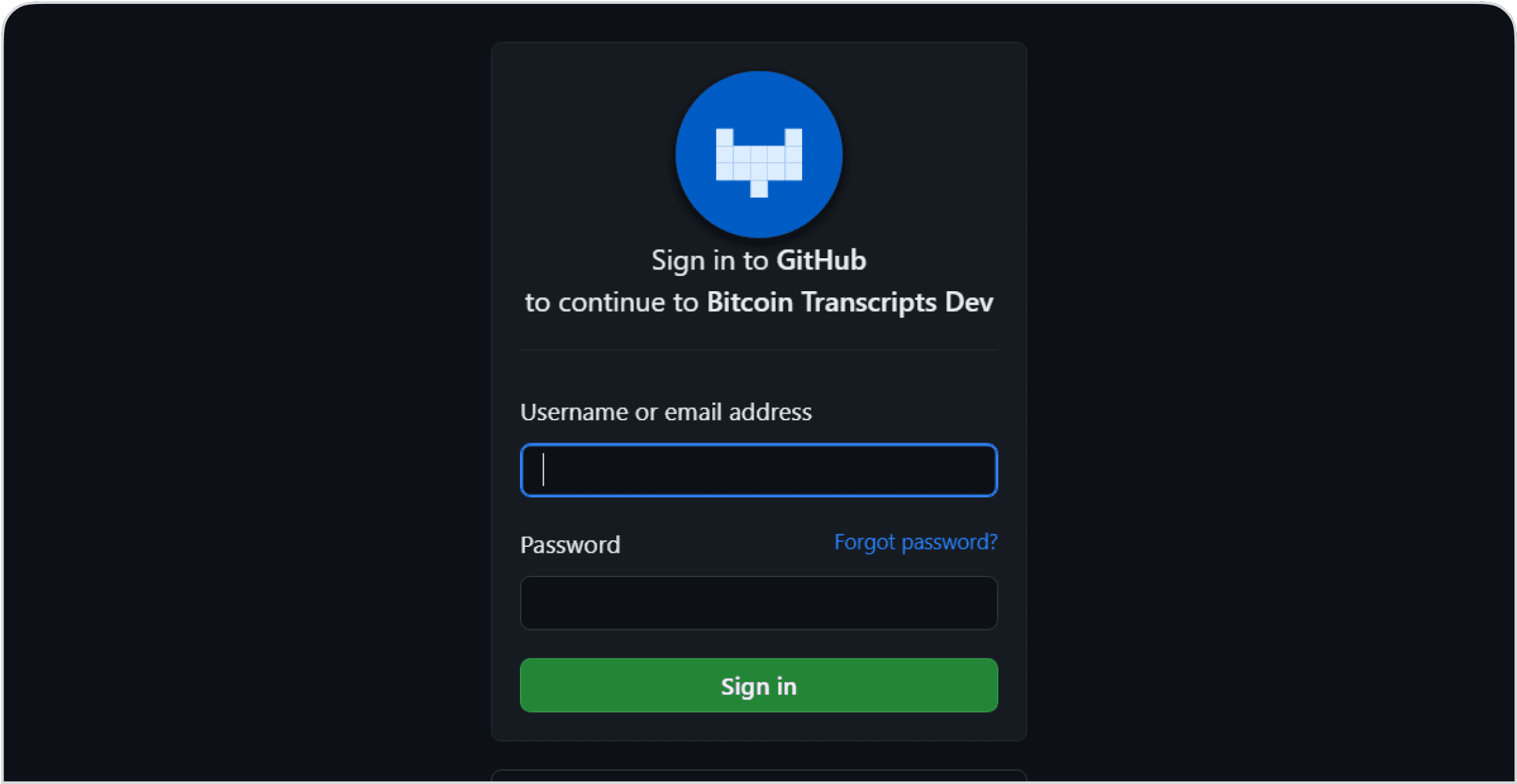 authorize github page